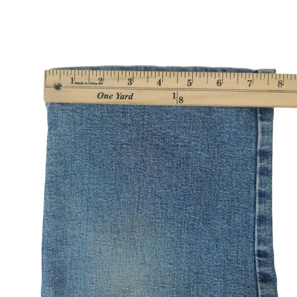 Lauren Jeans Ralph Lauren Crop Denim Womens Size 12 HIgh Rise Stretch Capri - Picture 6 of 16